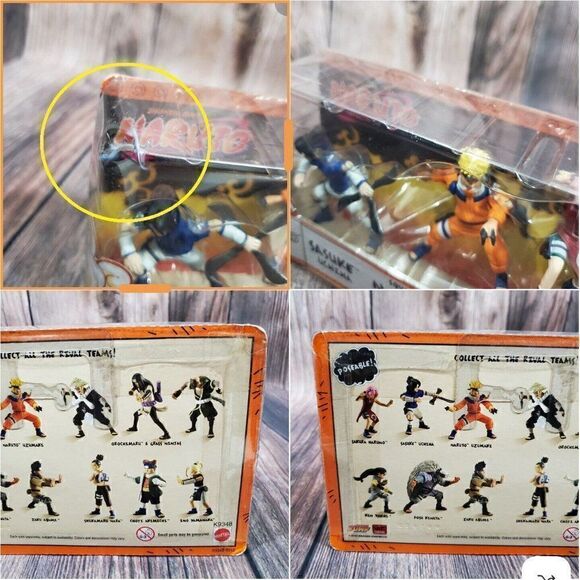 Read 2007 Mattel Shonen Jump Naruto Squad 7 action figure Sasuke Naruto Sakura. - Picture 9 of 11